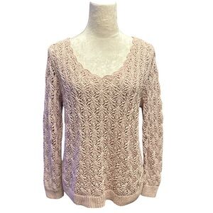 LOFT Elegant Pink Women's Sweater Size Medium